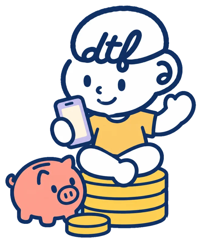 Ash, the Dare to Finance mascot, waving hello